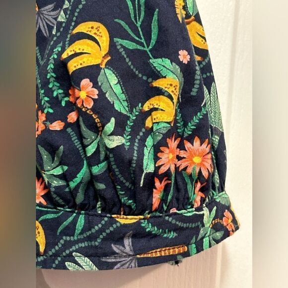 NWT Old Navy women's cross front poplin bralette size 2X banana tropical print - Picture 6 of 16